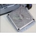 120mm Computer Anodized Aluminum Case Fan Filter Guard Grill Anti-dust Silver