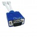 Computer Desktop 1 PC To 2 VGA SVGA Monitor Y Splitter Cable Adapter Converter